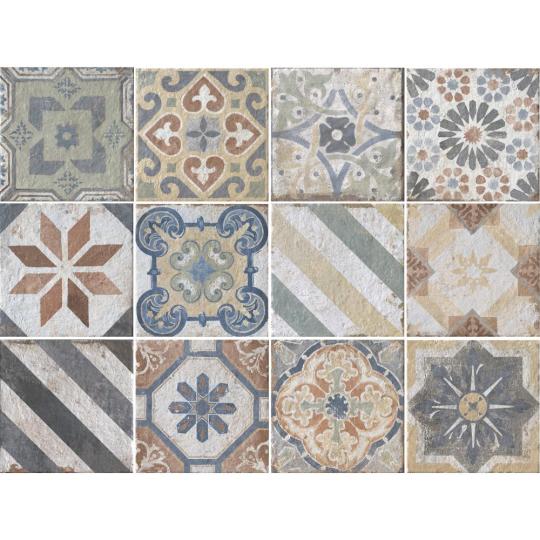 mediterran mintas padlolap jarolap csempe burkolat rusztikus vintage dekor furdoszoba folyoso nappali vintage pasztel festett cementlap hatasu burkolat fagyallo terasz kismeret 20x20.jpg